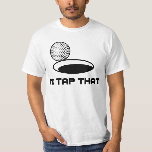 Camiseta El golf I golpearía ligeramente eso (Anverso)