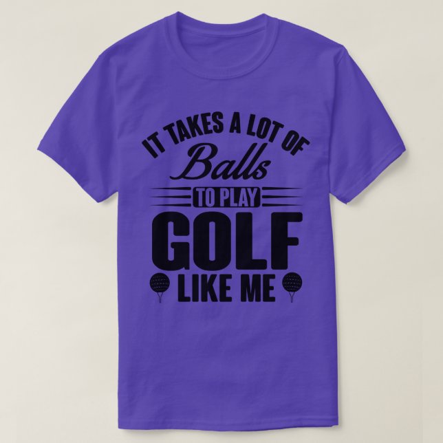 Camiseta El golf toma bolas (Diseño del anverso)