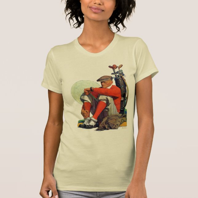 Camiseta El golfista guardó el esperar (Anverso)