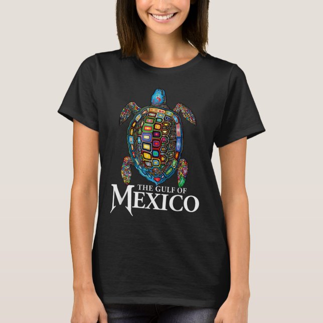 Camiseta El golfo de la tortuga marina de México nunca olvi (Anverso)
