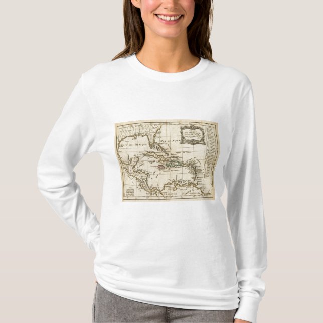 Camiseta El Golfo de México, islas del Caribe (Anverso)