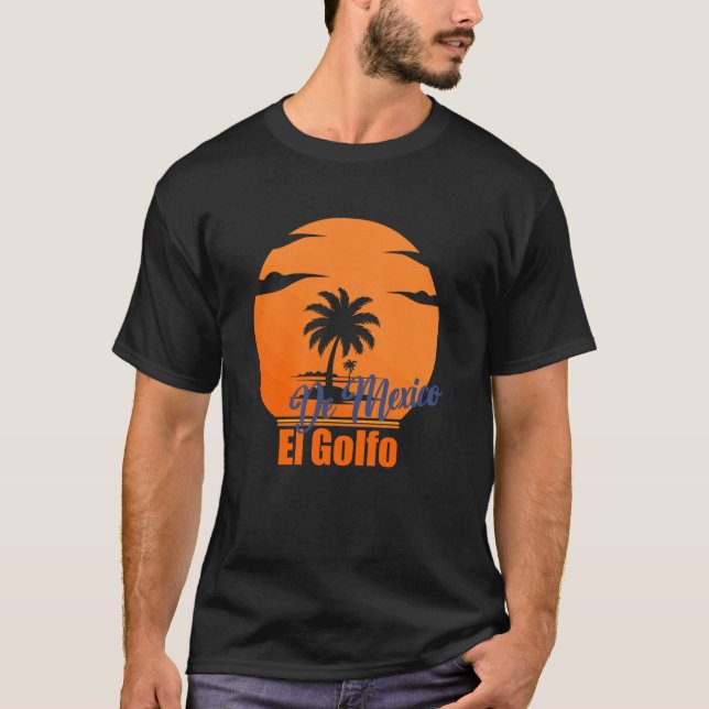 Camiseta El Golfo De México Retro Antiguo (Anverso)