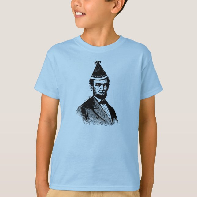 Camiseta El golpe del cumpleaños de Abraham Lincoln embroma (Anverso)