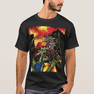 Camiseta El golpear como un maniaco - cubra el arte con el