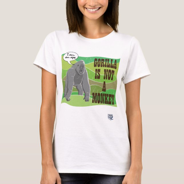 Camiseta El gorila no es un mono (Anverso)