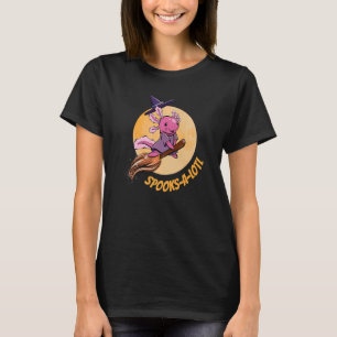 Camiseta El Gorra de brujas Broom Axolotl Spooks A Lotl Hal