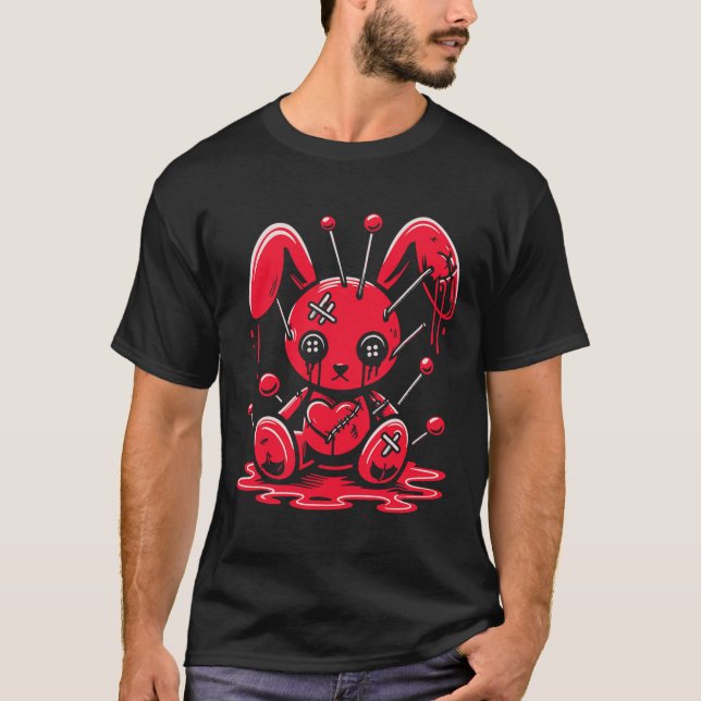 Camiseta El Gótico Anime Kawaii, Conejo Pastel De Conejo De (Anverso)