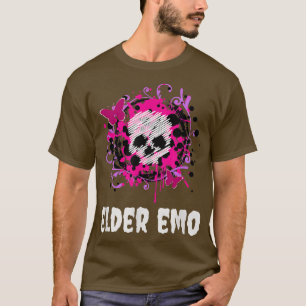 Camiseta El Gótico más viejo de Emo divertido y el Skeleton