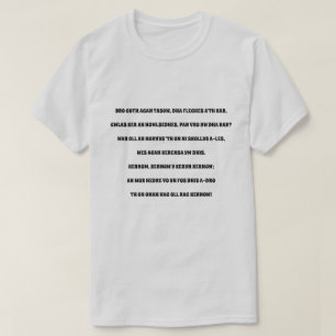 Camiseta  El Gótico nuevamente Tasow, el himno de Cornuall