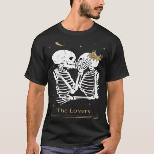 Camiseta El Gótico oculto para besar esqueletos vintage El 
