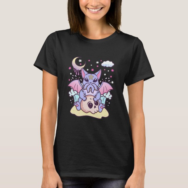 Camiseta El Gótico Pastel Kawaii Cuse Mar Espantoso (Anverso)