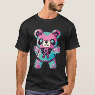 Camiseta El gótico Pastel Teddy Oso Cute Asombroso Anime Ja