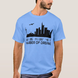 Camiseta El GPS Coordina El Sueño Del Skyline De La Ciudad