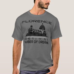Camiseta El GPS coordina Florencia City Skyline Dream City 