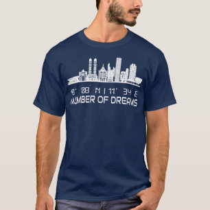 Camiseta El GPS Coordina La Ciudad De Munich Skyline Dream