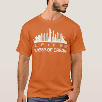 Camiseta El GPS Skyline de Nueva York coordina Manhattan