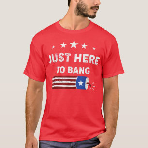 Camiseta El gracioso 4 de julio de 2014, estoy aquí para B