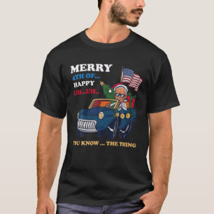 Camiseta El Gracioso 4 De Julio Joe Biden Confundió Merry H
