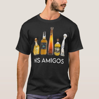 Camiseta El gracioso alcohol sarcástico a la moda: Mis Amig