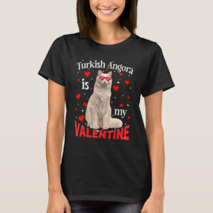 Camiseta El gracioso Angora Turca Es Mi Gato De San Valentí