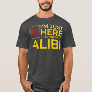 Camiseta El gracioso Chiste nocturno de Alibi Fiesta cita s
