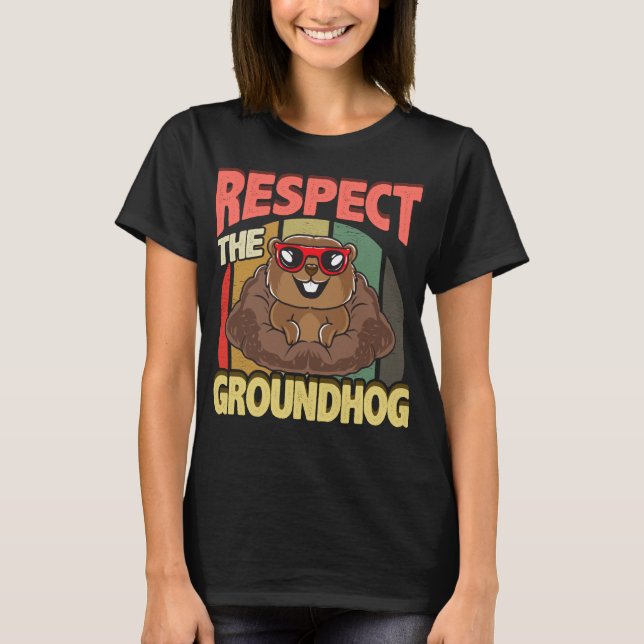 Camiseta El gracioso Día del Groundhog (Anverso)