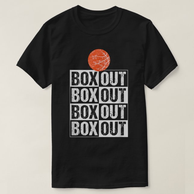 Camiseta El gracioso entrenador de baloncesto T Gift Box (Diseño del anverso)