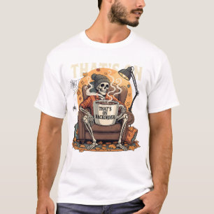 Camiseta El gracioso esqueleto tecnológico de la farmacia d
