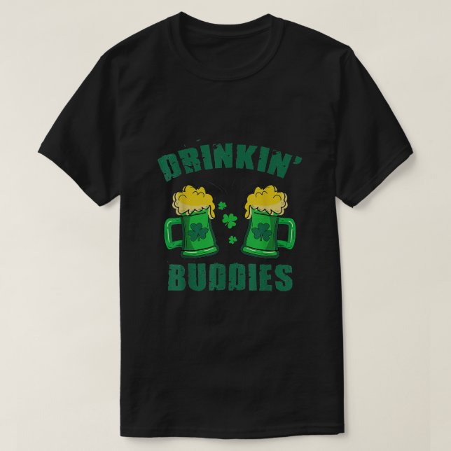 Camiseta El gracioso estilo irlandés de beber un día de San (Diseño del anverso)