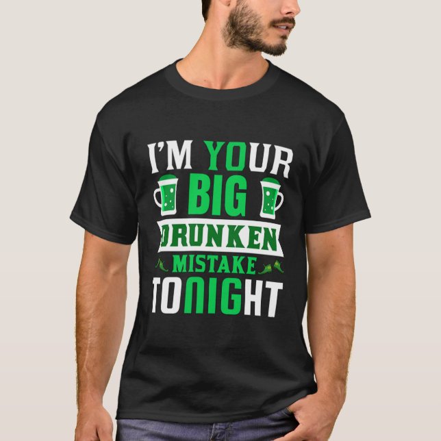 Camiseta El gracioso Fiesta de beber humor sucio de St. Pat (Anverso)