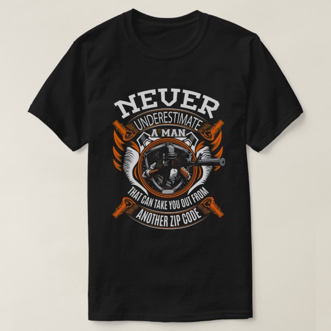 Camiseta El gracioso francotirador militar Jargon Veteran n (Diseño del anverso)