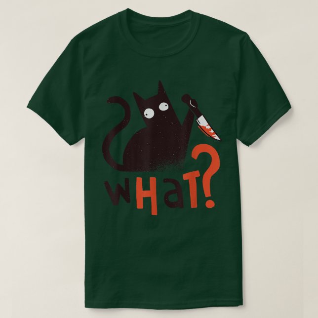 Camiseta El gracioso gato del gato asesino cómico cuñada lo (Diseño del anverso)