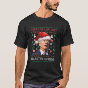 Camiseta El gracioso Joe Biden confundido el 4 de julio fel