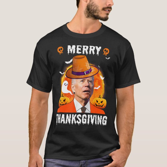 Camiseta El Gracioso Joe Biden Confundió El Día De Acción D (Anverso)