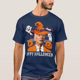 Camiseta El gracioso Joe Biden confundió feliz Halloween co