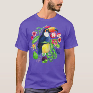 Camiseta El gracioso loro de Cockatoo en el árbol