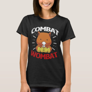 Camiseta El gracioso marsupial Wombat Combate Australia