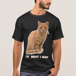 Camiseta El gracioso Naranja Tabby Cat Avers Regalos