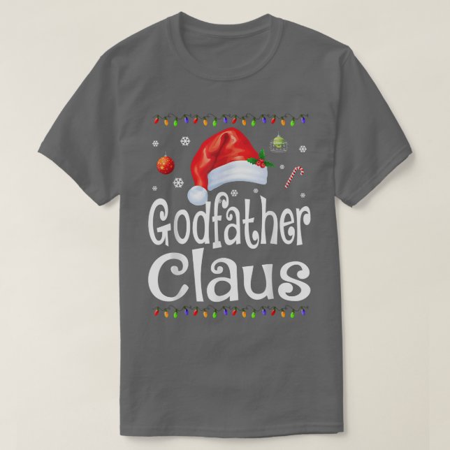 Camiseta El gracioso padrino Claus Navidades Pajamas Santa  (Diseño del anverso)