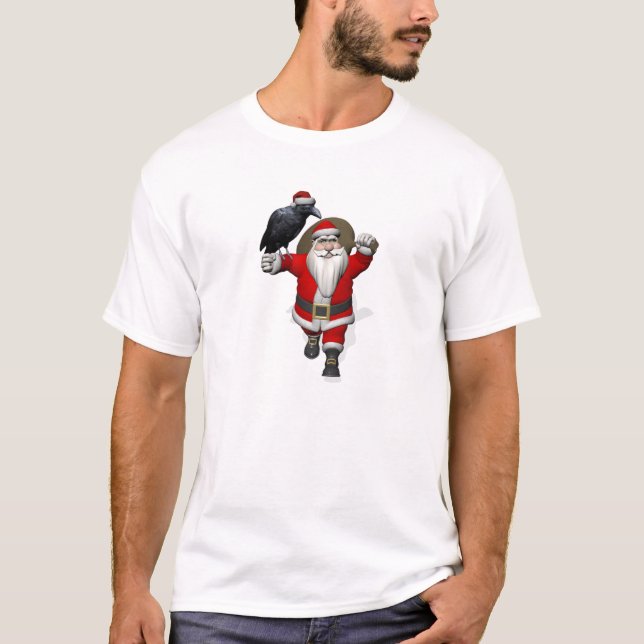 Camiseta El gracioso Papá Noel ama a Ravens (Anverso)