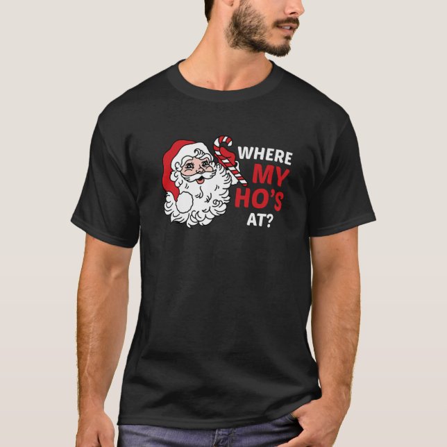 Camiseta El gracioso Papá Noel en el colegio de Navidades (Anverso)