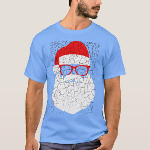 Camiseta El gracioso Papá Noel enfrenta lentes de sol con b