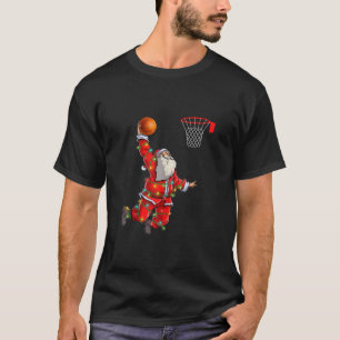 Camiseta El gracioso Papá Noel jugando a Navidades de balon