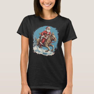 Camiseta El gracioso Papá Noel trae Navidades en la D