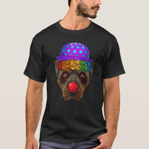 Camiseta El gracioso payaso Rottweiler Circus Carnival Cost