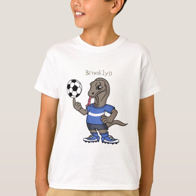 Camiseta El gracioso personalizado de fútbol del dragón Kom (Anverso)