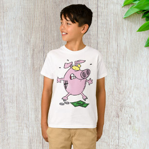 Camiseta El gracioso Personalizado Piggy Bank pierde dinero