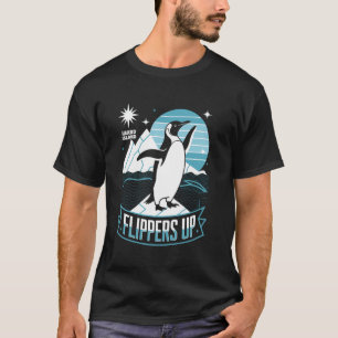 Camiseta El gracioso pingüino que oye a los ladrones de la