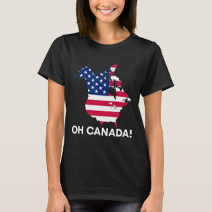 Camiseta El gracioso presidente Donald Trump Oh Canadá Usa 