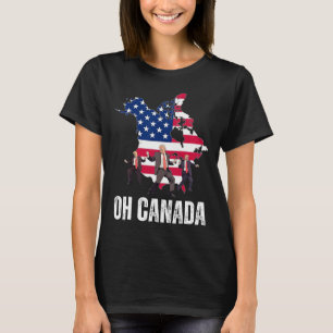 Camiseta El gracioso presidente Donald Trump Oh Canadá Usa 